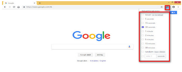 Google Chrome浏览器怎么自动刷新网页